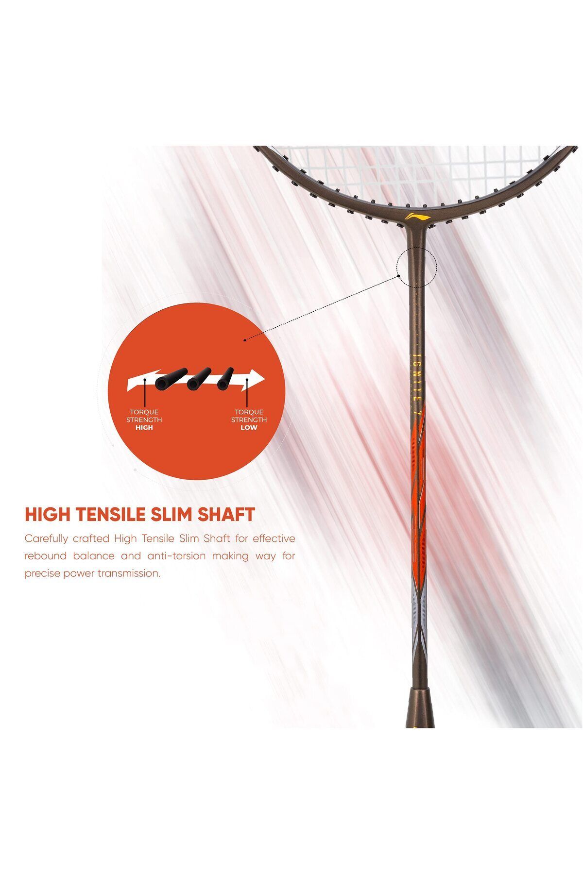 Li-Ning-G-force Superlite Ignite 7 | Carbon Fibre Strung Badminton Racket | Lightweight & Durable 5