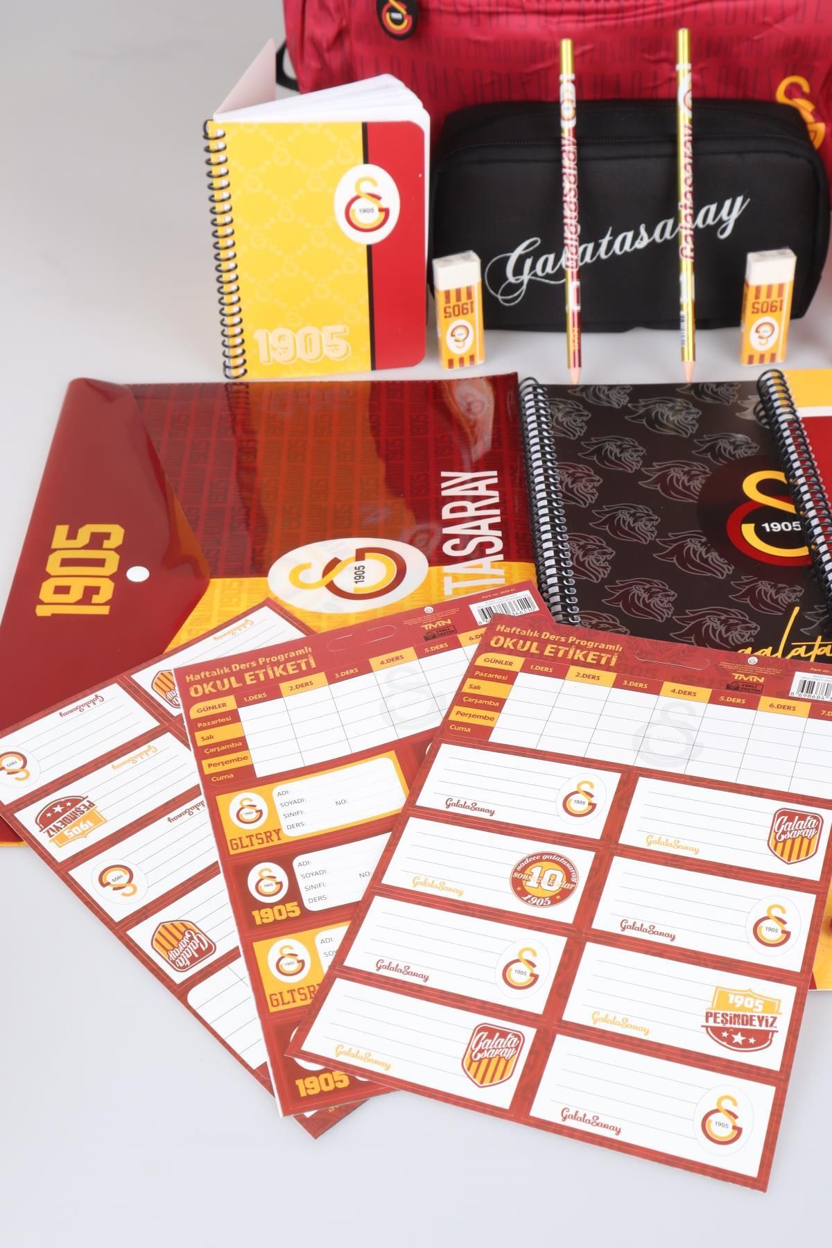 Galatasaray-Licensed School Bag, Pencil Bag, 700 ml Water Bottle Stationery Set 2