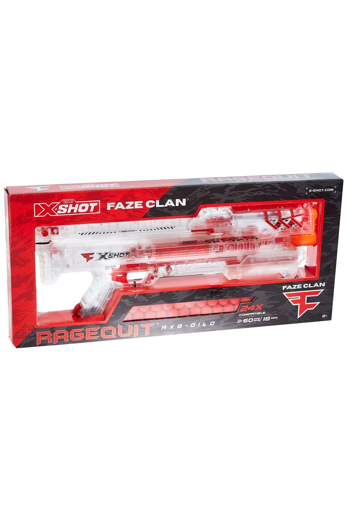 X-Shot-X Shot Faze Clan Ragequit | 24 Dart Balls | Zuru | Foam Dart Blaster | Toy Gun 2