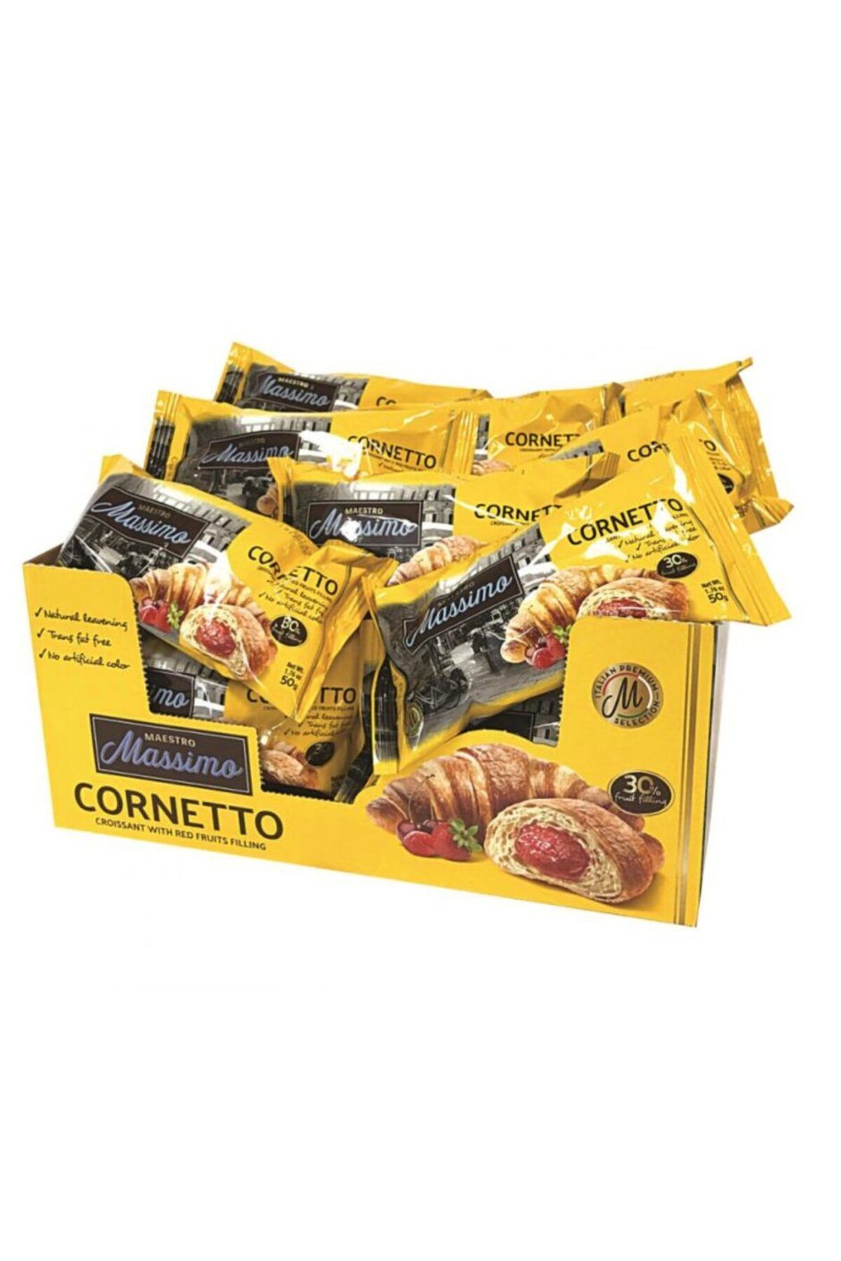 Massimo Cornetto Kruvasan Kırmızı Meyve 45gr*20