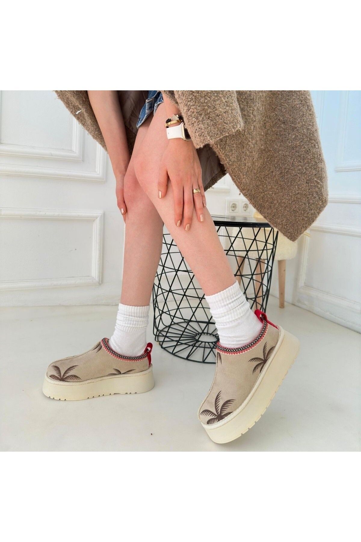 E BULURUM-Mucy Beige Suede Boots 3