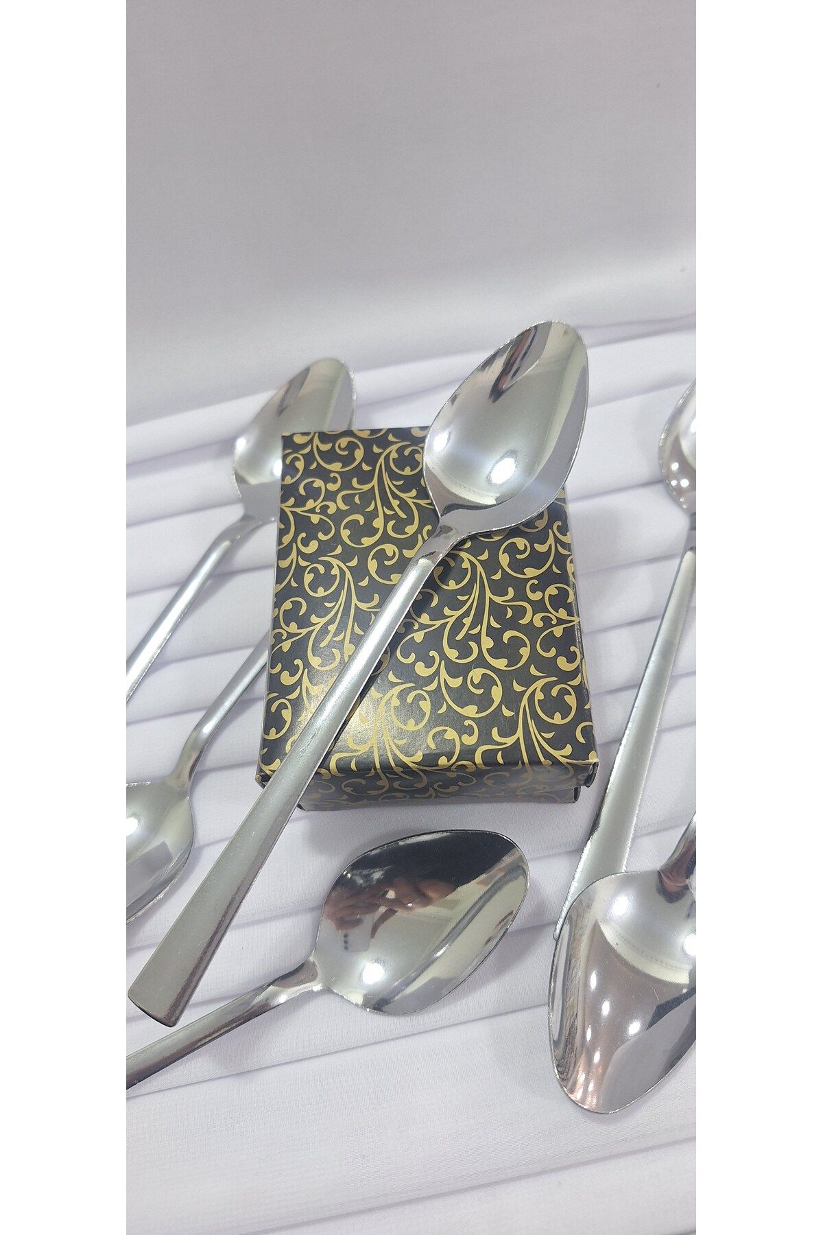 JANRA WORLD-Diamond 6 Pieces Sticks Model Dessert Spoon 1