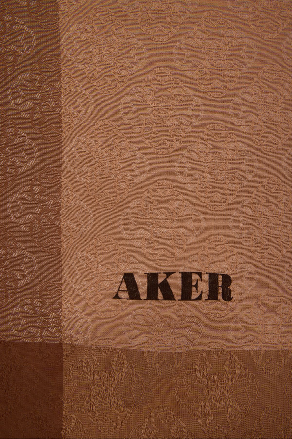 Aker شال ژاکارد مونوگرام 75X190 سانتی متر