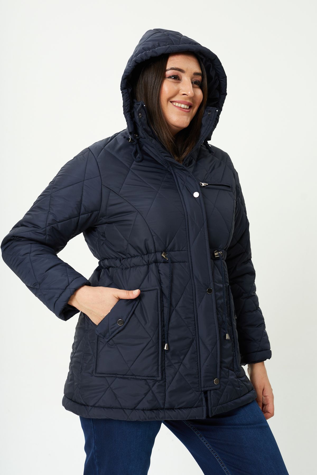 Brendon-Plus Size Winterjacket - Dark blue - Regular fit 2