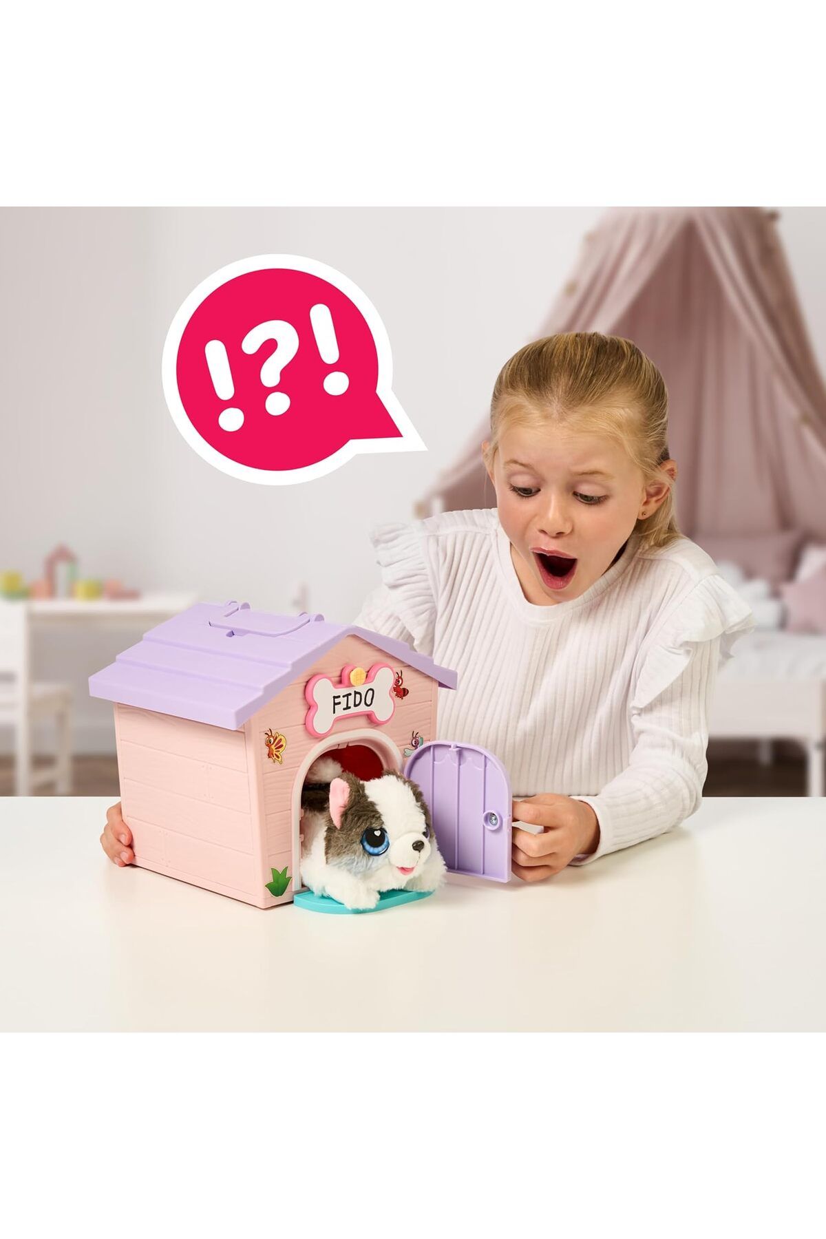 Cici Oyuncak My Puppy's Home Minis Little Live Pets Pink & Purple Köpeğim ve Evi