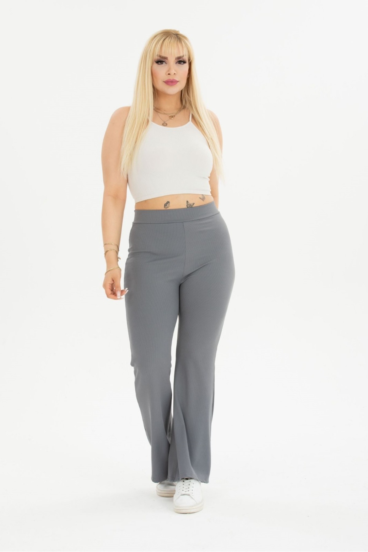 Sea Queen kadın jumbo büyük beden kaşkorse kumaş esnek içi pamuklu kışlık ispanyol paça taryt