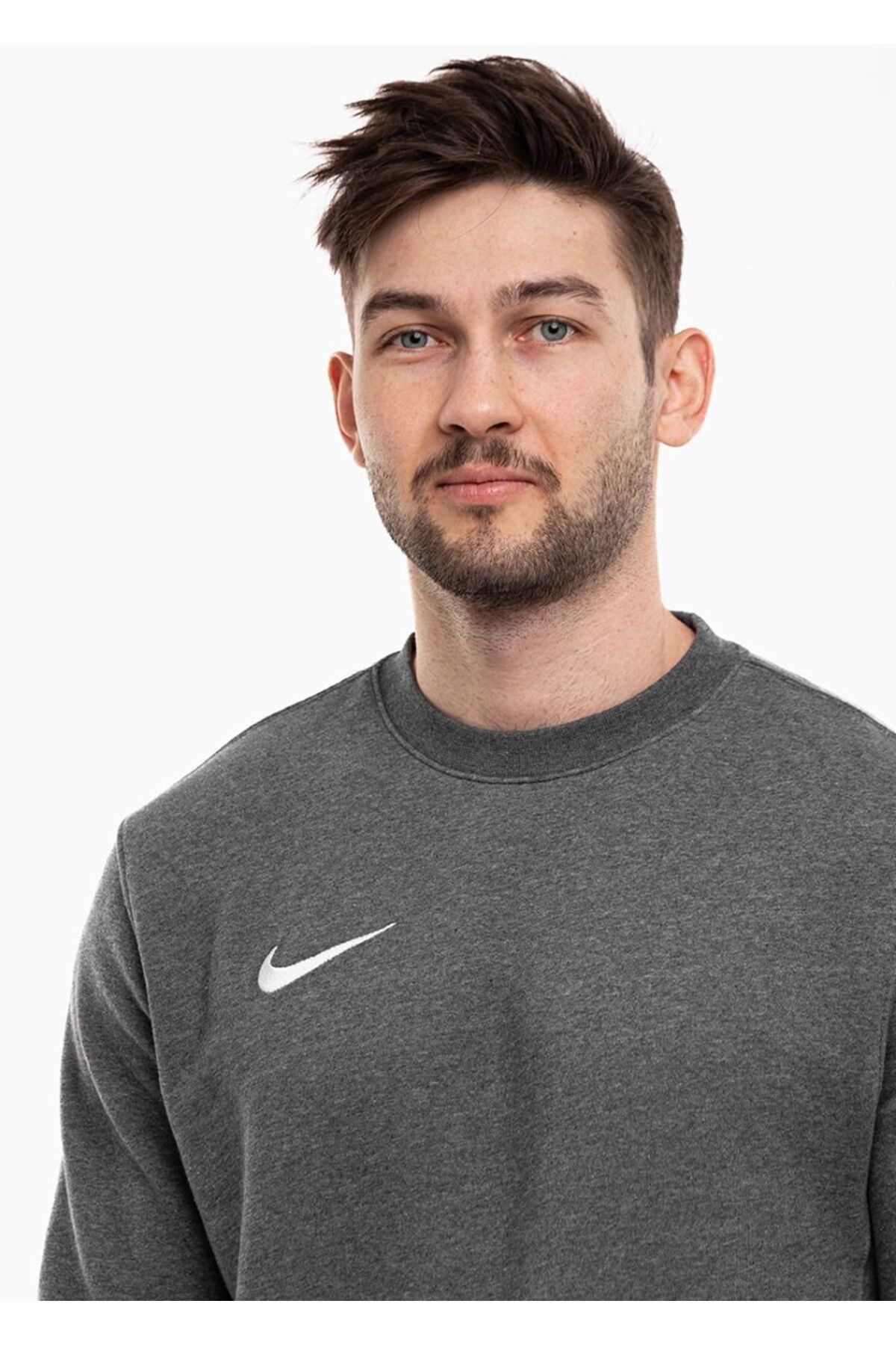 Nike-Sports Sweatshirt - Gray - Slim fit 5