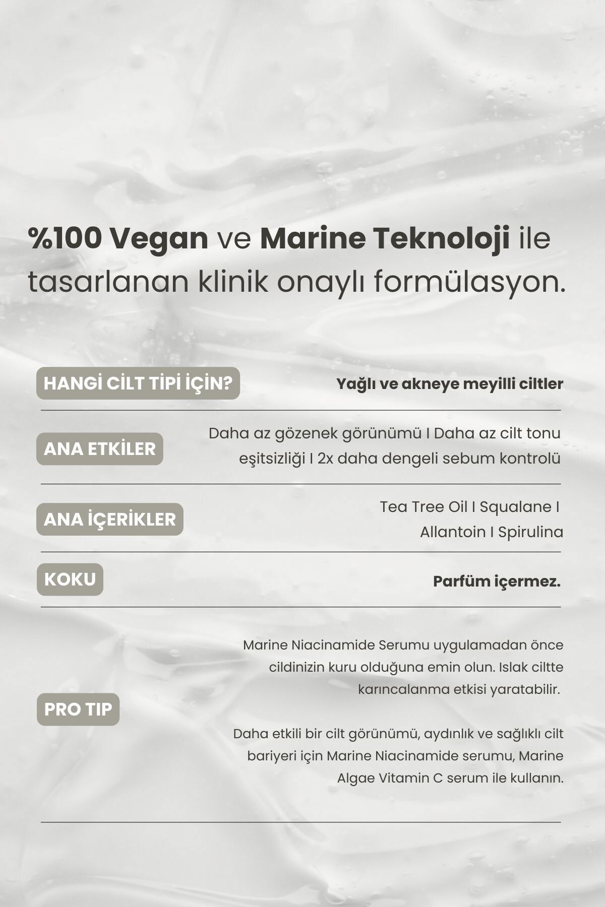 MATSU-Marine Niacinamide Balancing and Smoothing Serum 30 ml 5