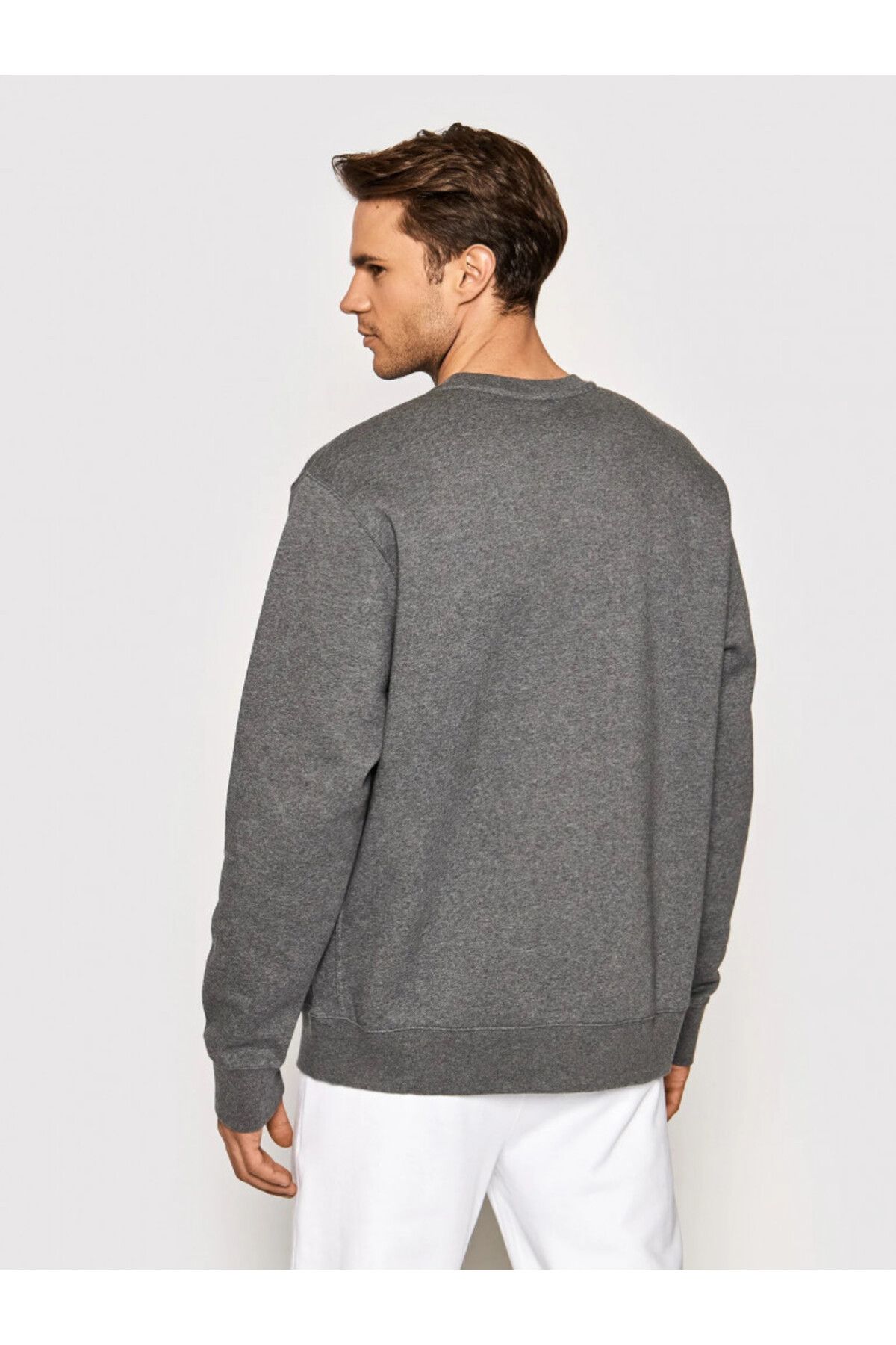 Nike-Grey Raster Unisex Fleece Closed Sweat Cw6902-071 2