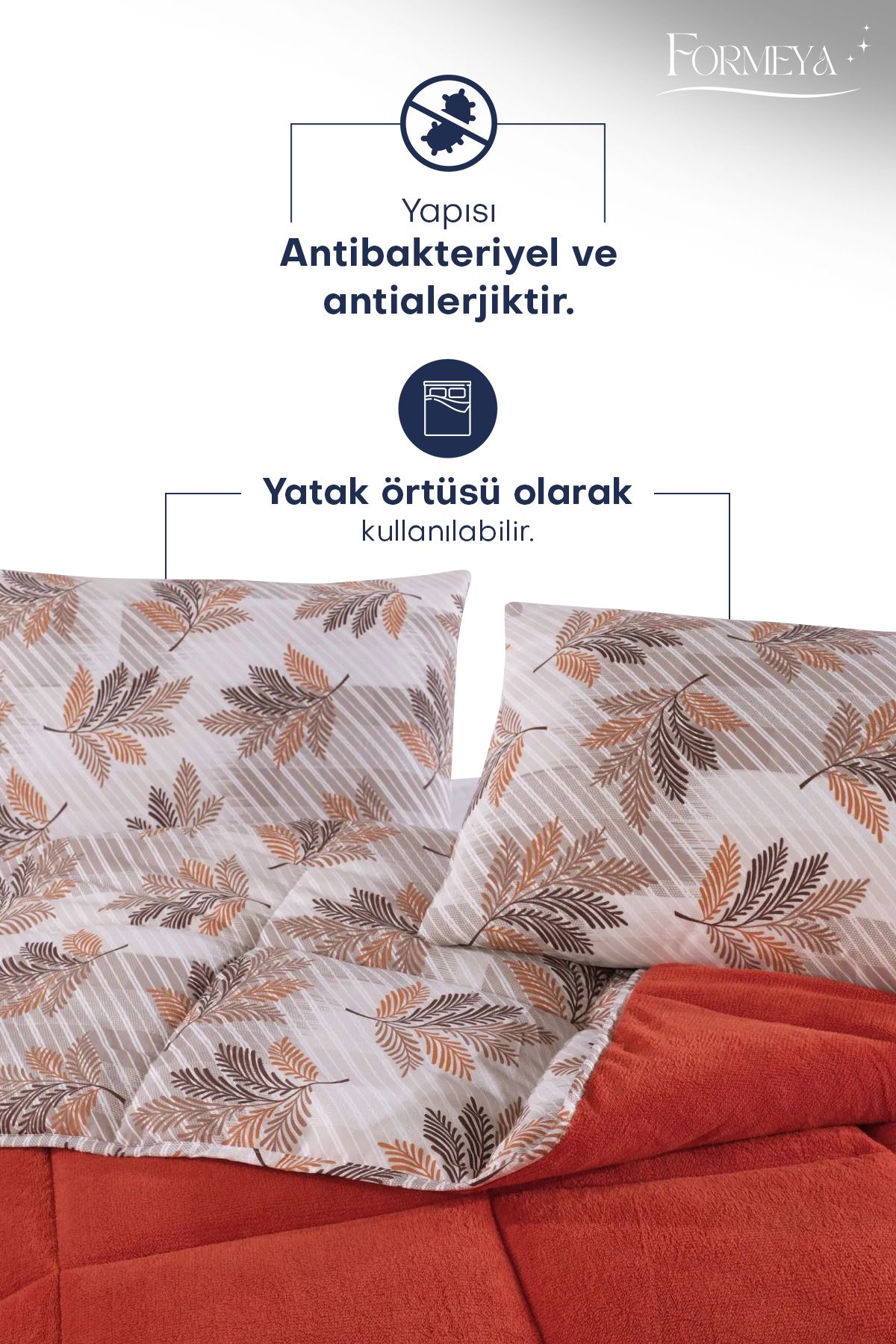 Formeya-Einzelne Luxus-Wellsoft-Steppdecke, doppelseitiger Kissenbezug, 155 x 215 cm Steppdecke 5