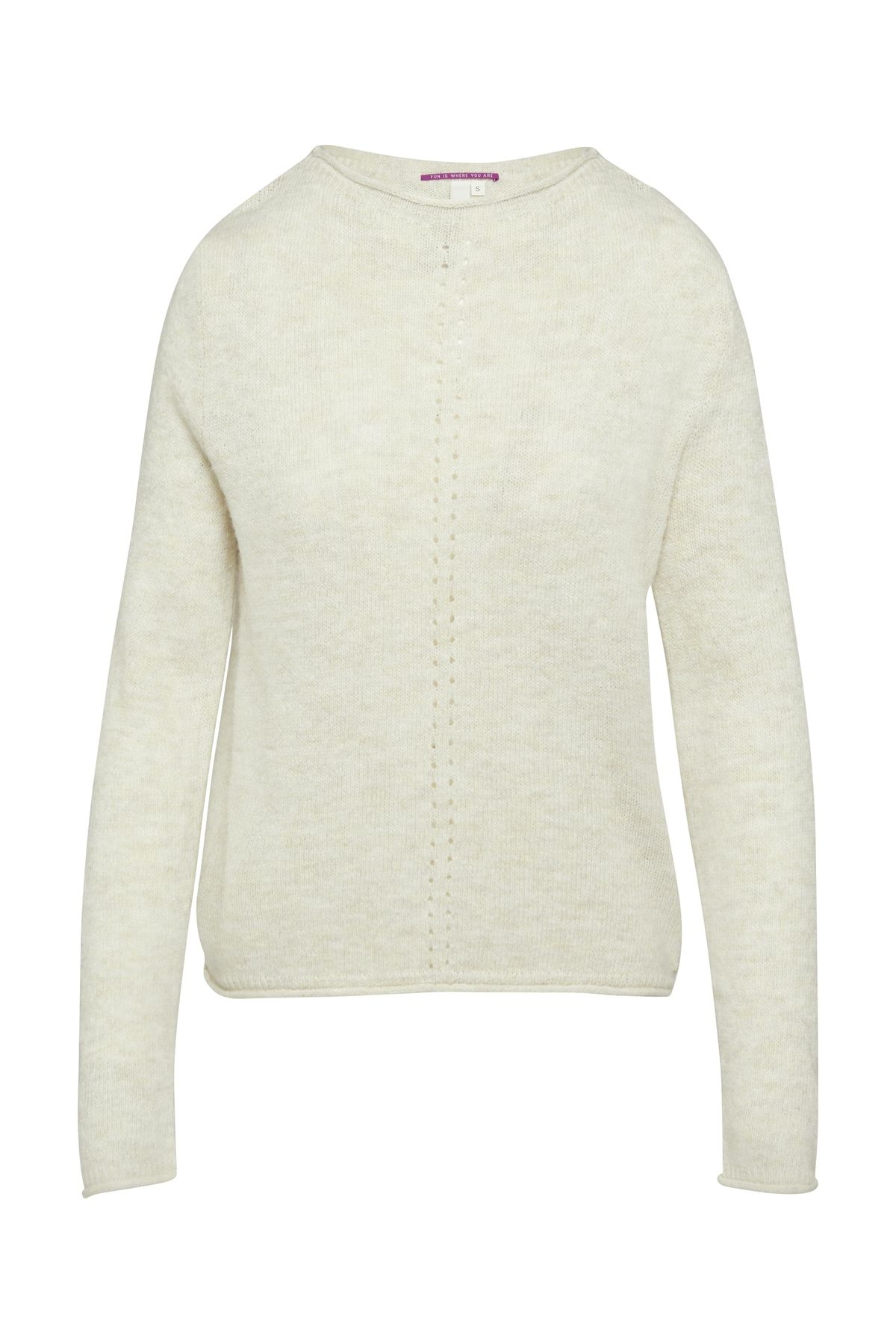 QS by s.Oliver-Soft Knitted Pullover with a Stand-Up Collar and Rolled Edges 1