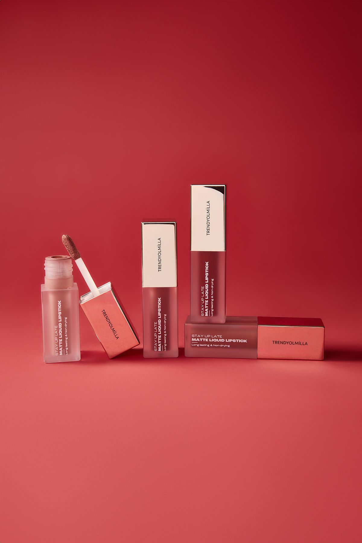 Trendyolmilla Beauty-8 Stunden lang anhaltender flüssiger, matter Lippenstift Granola – nicht trocknende Lippen, TKZAW25RJ00000 9