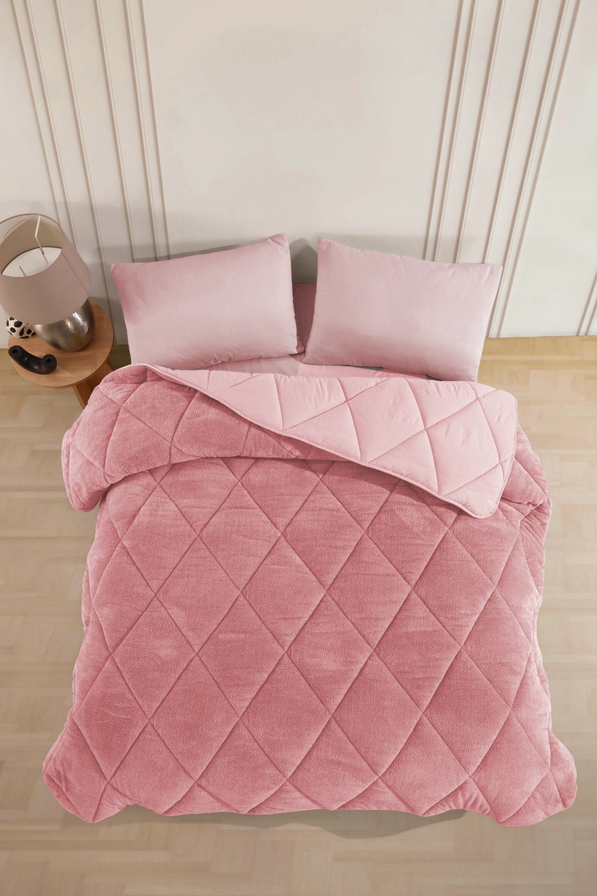 Formeya-King Size Luxury Powder Double Sided Wellsoft Quilt 2
