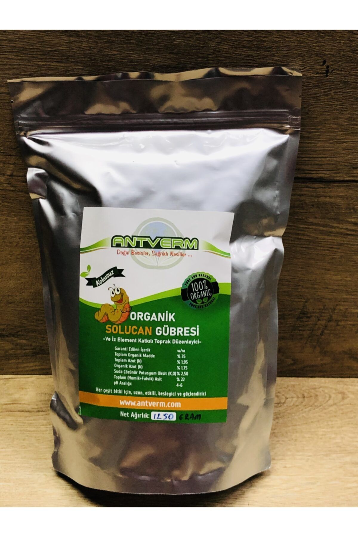 1250 Gr Orkide Ortanca  Salon saksı Çiçekleri için solucan  Gübresi