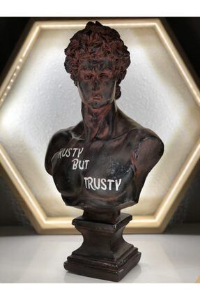 David Rusty Heykel Büyük Boy Büst Özel Tasarım Dekoratif Heykel Michelangelo David HE061