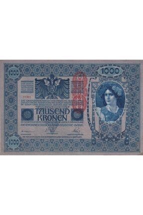 Avusturya, 1.000 Kron (1919) P#59 Eski Yabancı Kağıt Para BKRSY1917BKAVSTRY1000