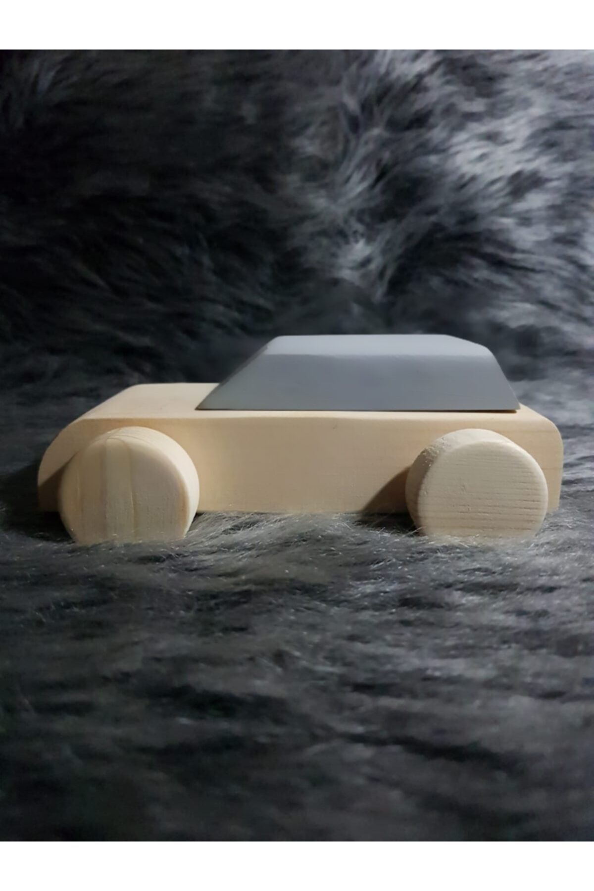 websunday Ahşap Oyuncak Coop Tekerlekli Araba, Ahşap Montessori Oyuncak, Şirin Bebek Oyuncakları - Gri fotoğrafı 3 (önizleme)