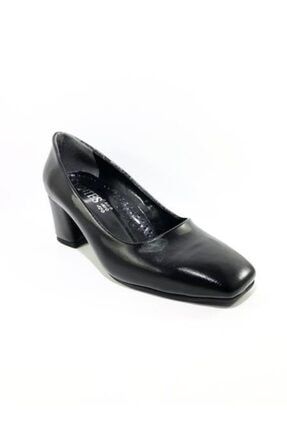 Alçak Topuk Küt Burunlu Klasik Topuklu Kadın Ayakkabı ZDS29965407