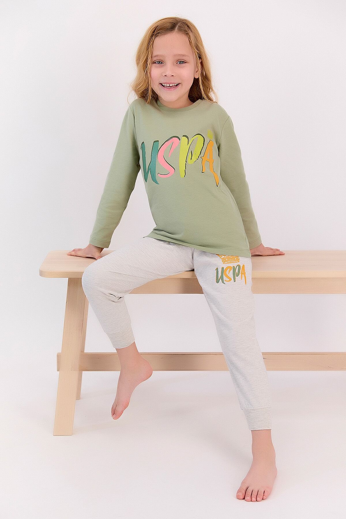 Girls khaki tracksuit store