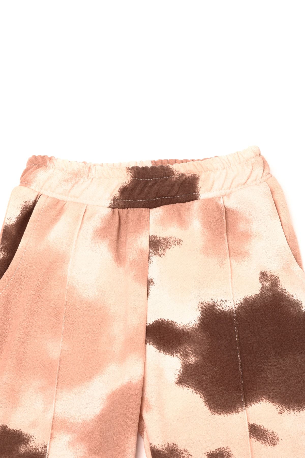 Camel Batik Yıkamalı Kız Çocuk Örme İnce Eşofman Altı TKDAW22EA0108