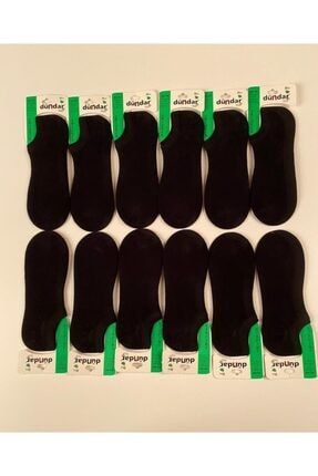 Erkek Siyah Bambu Dikişsiz Sneaker Çorap 12'li 12liPokyDndr6683