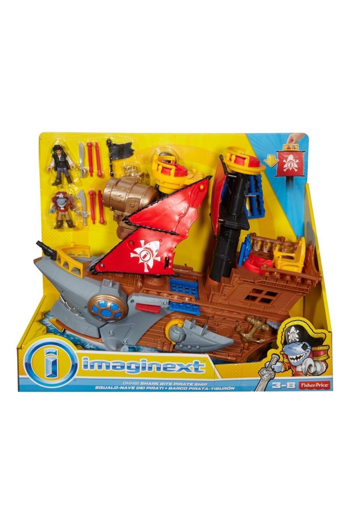 Fisher Price Art002 U01 Dhh61 Imaginext Korsan Gemisi 3 8 Ya