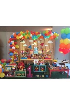 100 Adet Doğum Günü Konsept Metalik Balon Ve Balon Zinciri Bahar Partileri Süslemeler stl260