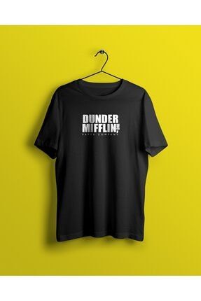 Unisex Siyah The Office Baskılı T-shirt SB-33