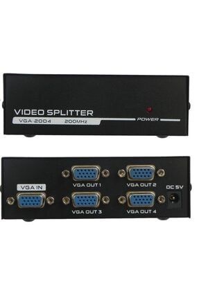 4873 4 Port Vga Splitter Switch Çoklayıcı Çoğaltıcı Çoklu Ekran AlfaisAL4873