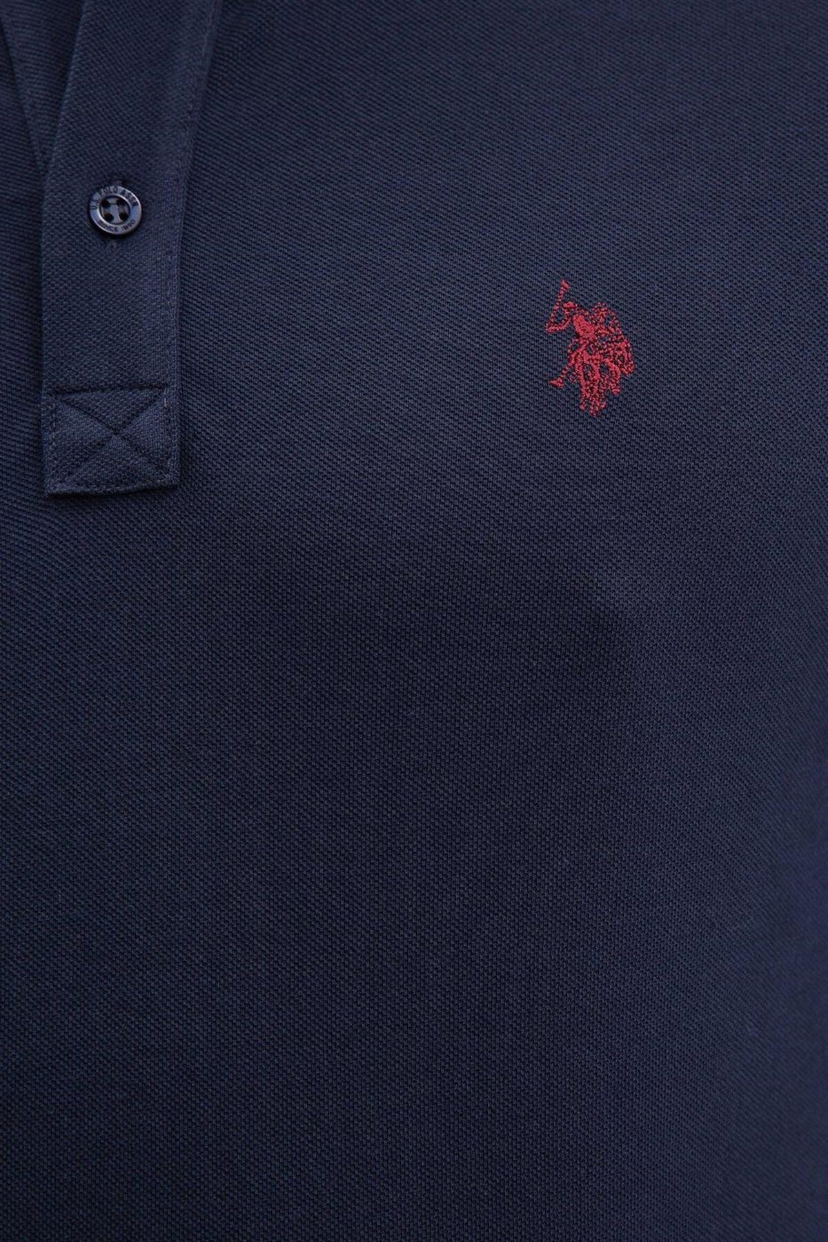 سویشرت مردانه آبی سرمه ای یو اس پولو | 21KEAYDLSWT0001 اورجینال - تصویر 5