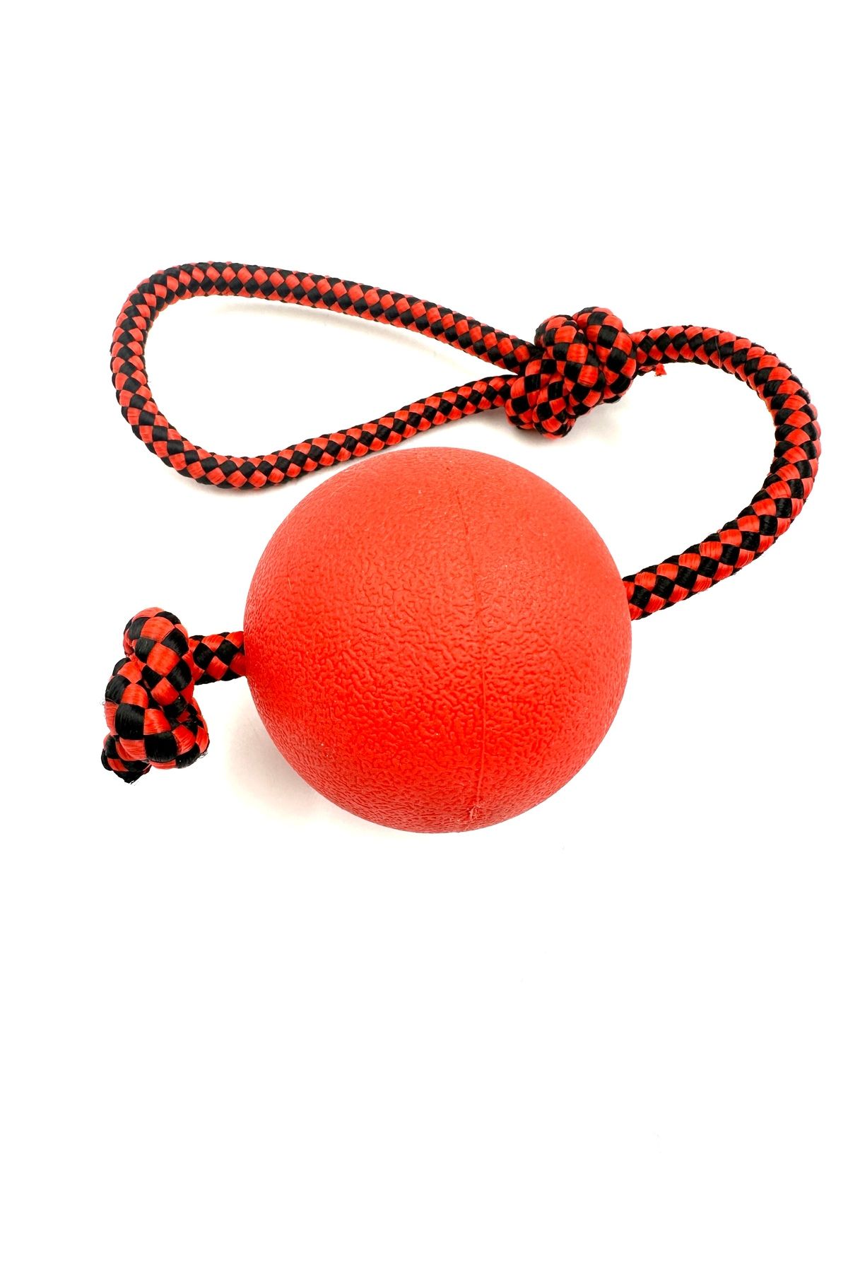 Tasma Market-7.6cm Holding Handles Biting Traction Hard Dog Play Training Ball 1