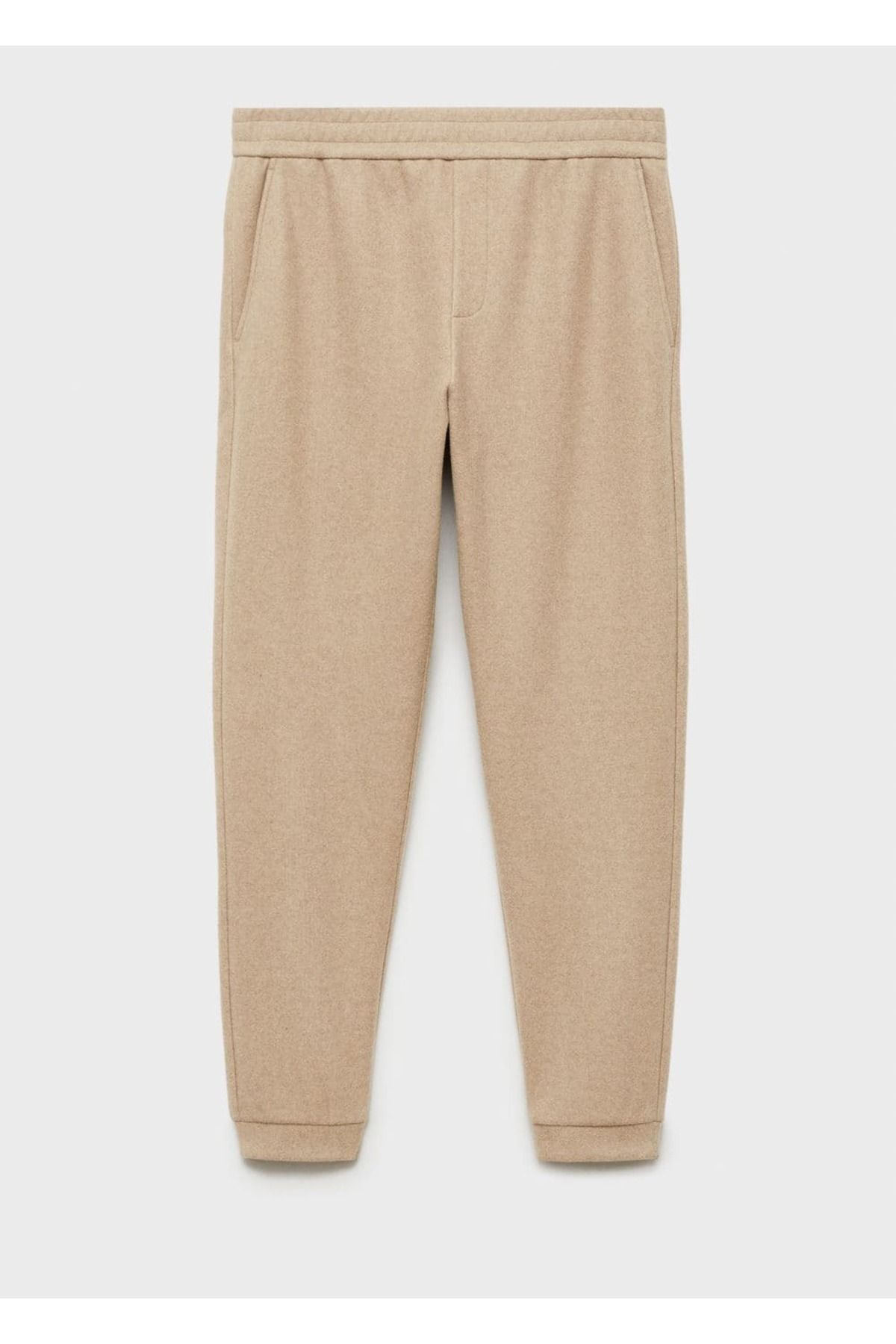 MANGO Man-Jogger Pants with Flannel Drawstring 3