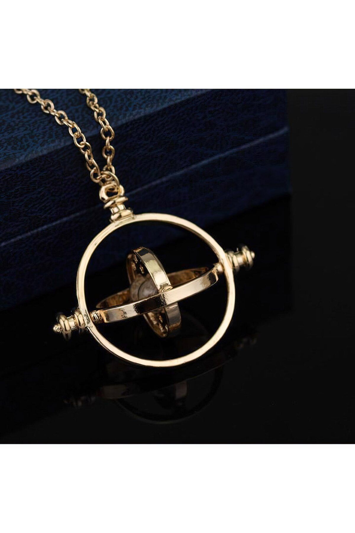 FG KONNİCHİWA-Harry Potter Hermione Time Turner - Glass Necklace, Toys Keychain Earrings, Time Changer Necklace 5