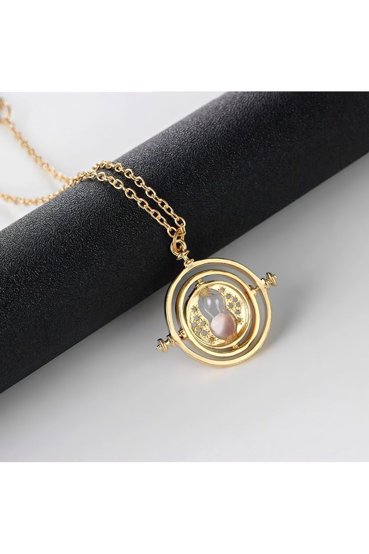 FG KONNİCHİWA-Harry Potter Hermione Time Turner - Glass Necklace, Toys Keychain Earrings, Time Changer Necklace 4