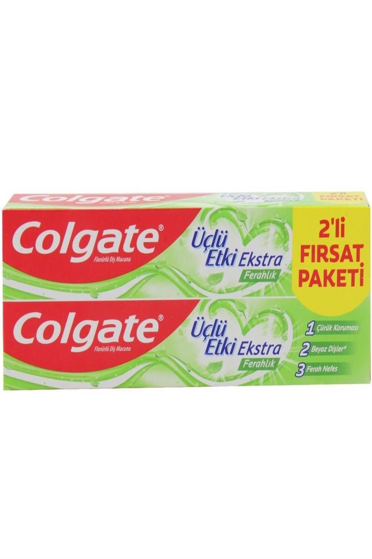 Nextpage Colgate Üçlü Etki Extra Ferahlık Diş Macunu 2 Li