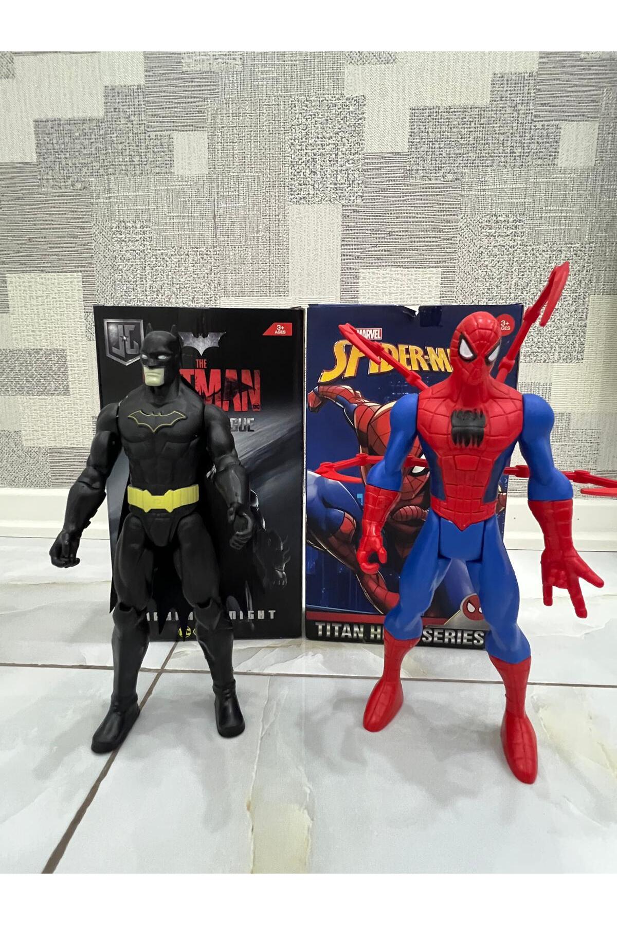 KİNKU Spiderman Batman 30 cm Sesli ve Işıklı Oyuncak figurler