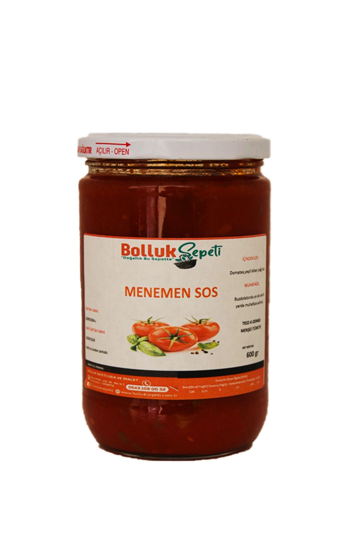 BOLLUK SEPETİ Menemen Sos 600 gr