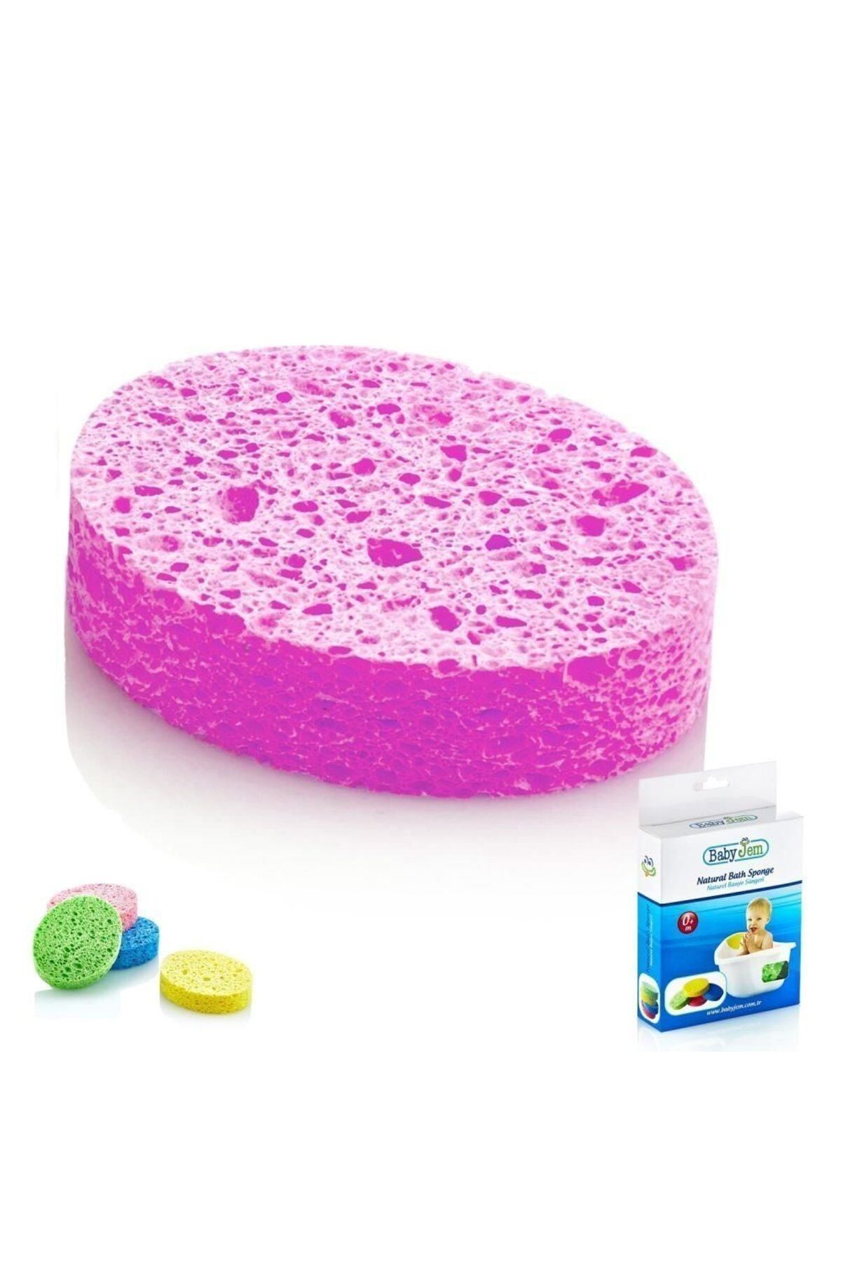 Easy Tedarik BabyJem Bebek Banyo Süngeri Selülozik 020 Pembe