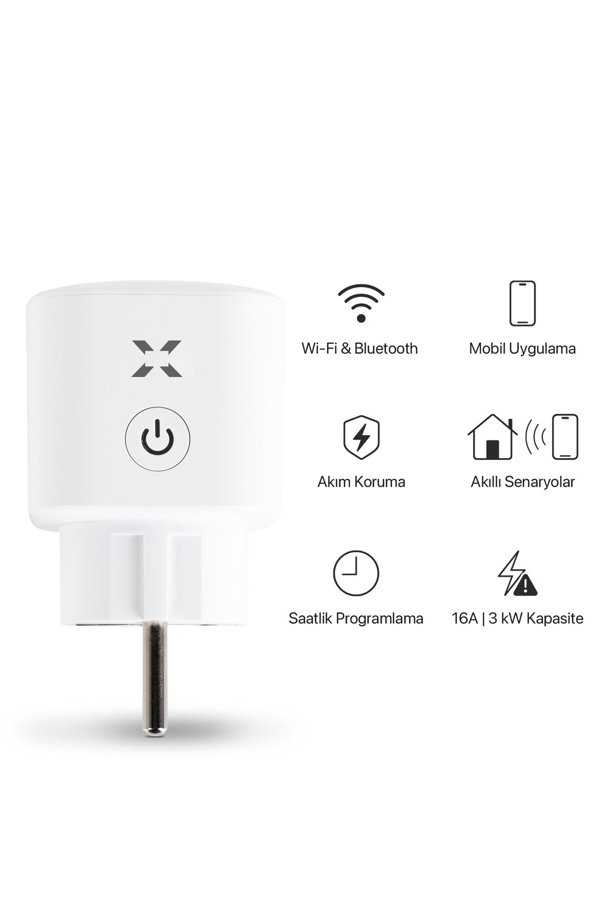 Xenon Smart Akıllı Akım Korumalı Priz Wi-fi/Bluetooth