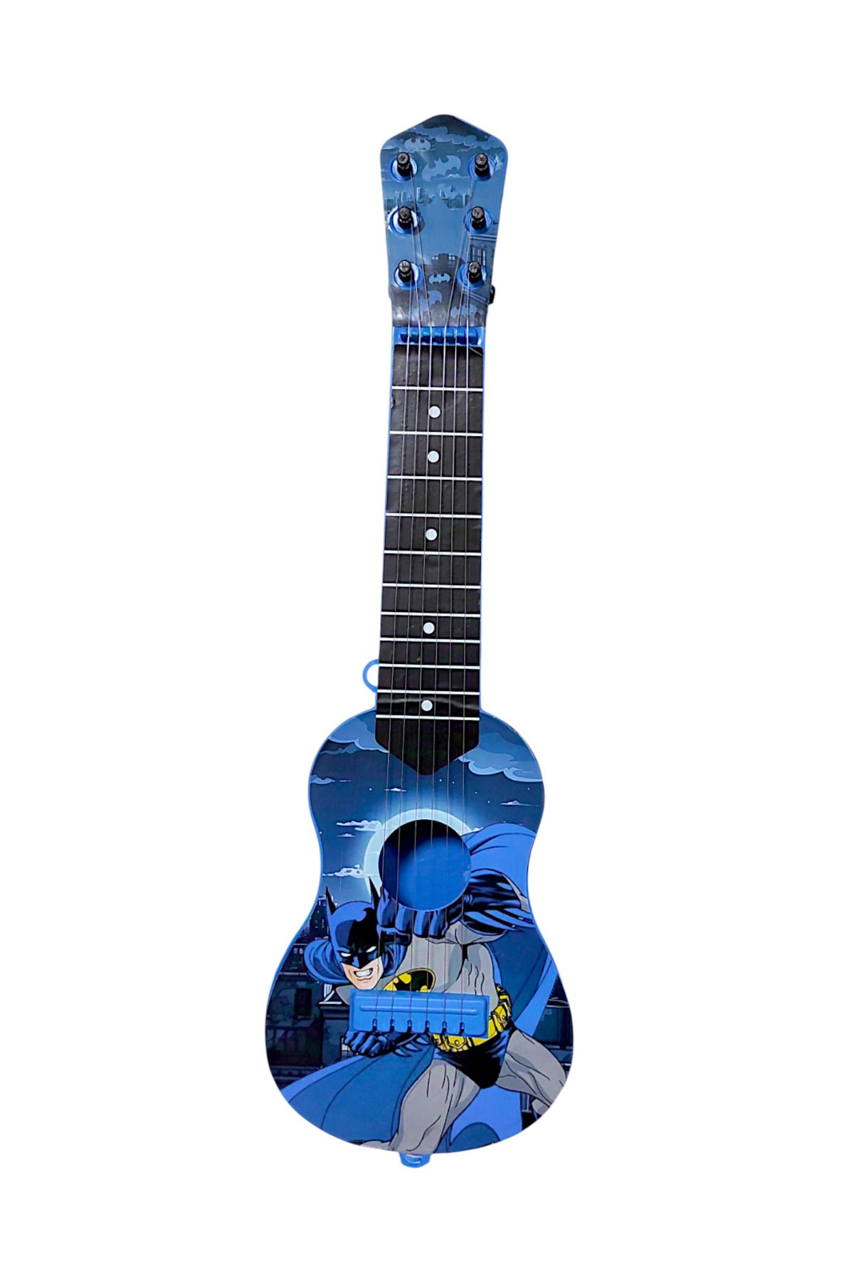 Brother Toys Oyuncak Mavi Batman Modelli İspanyol Gitar 6 Telli Akort Edilebilir Çocuk Gitarı 48 cm.