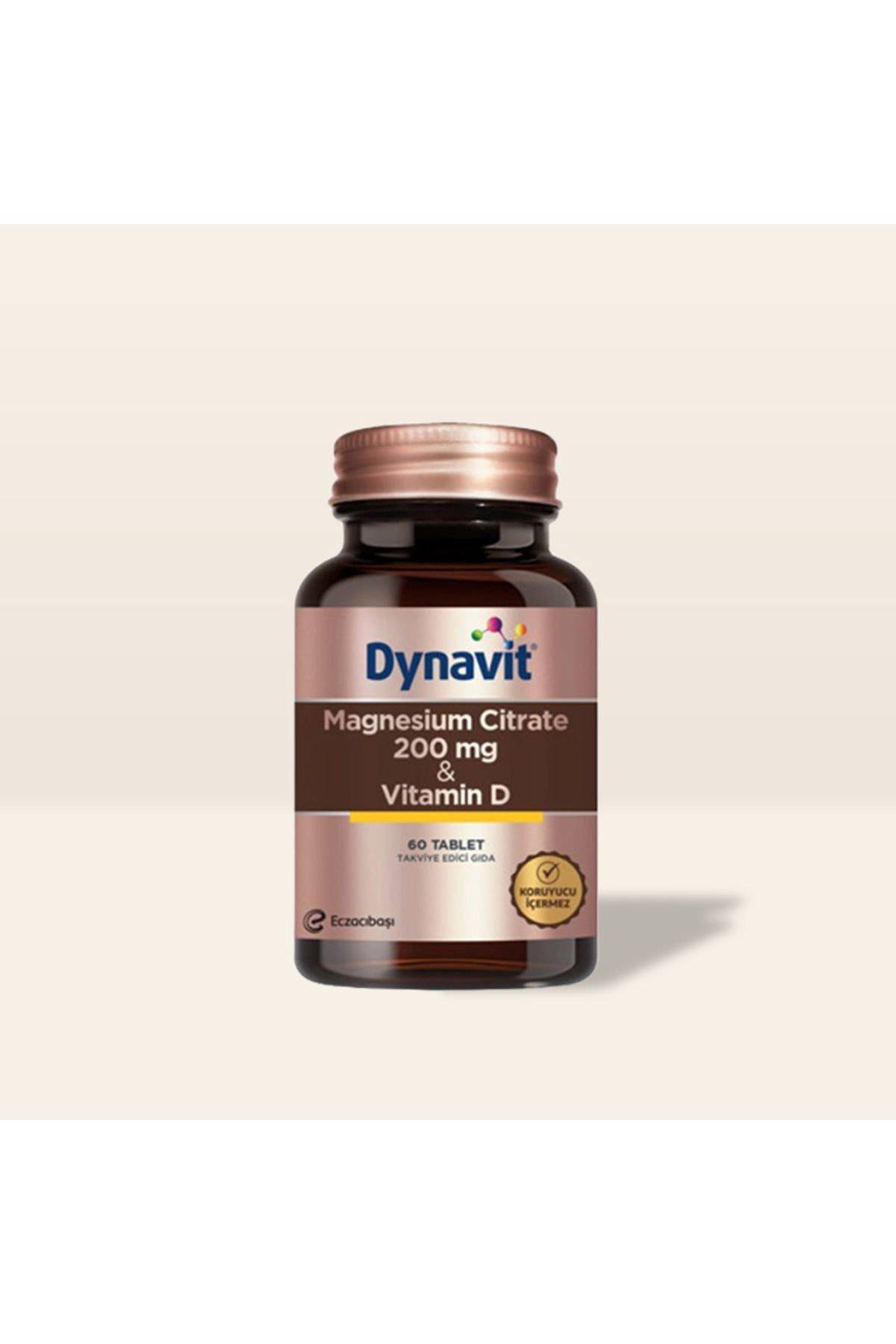 Eczacıbaşı Dynavit Magnesium Citrate 200 Mg & Vitamin D 60 Tablet