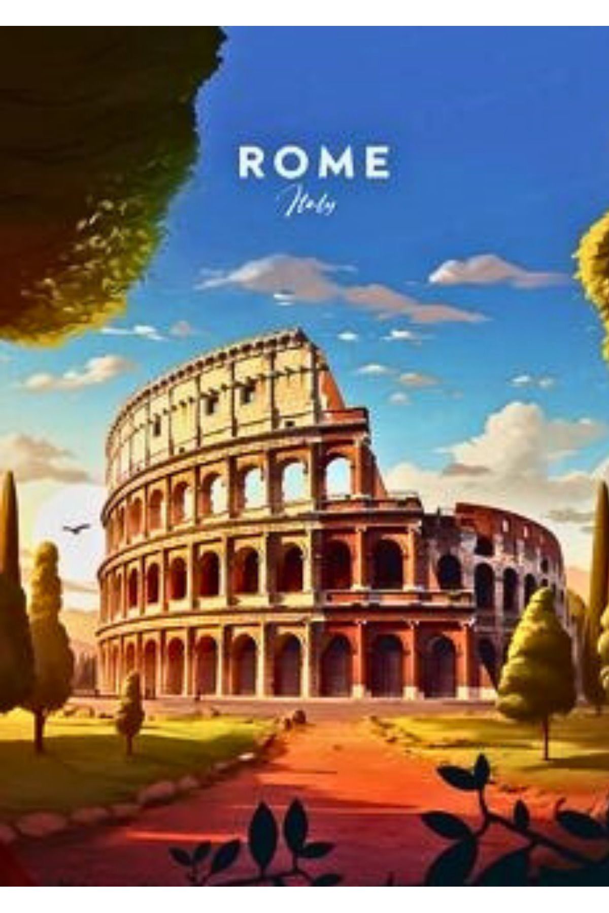 lule home-Rome 80X100 cm Painting by Numbers Set 2