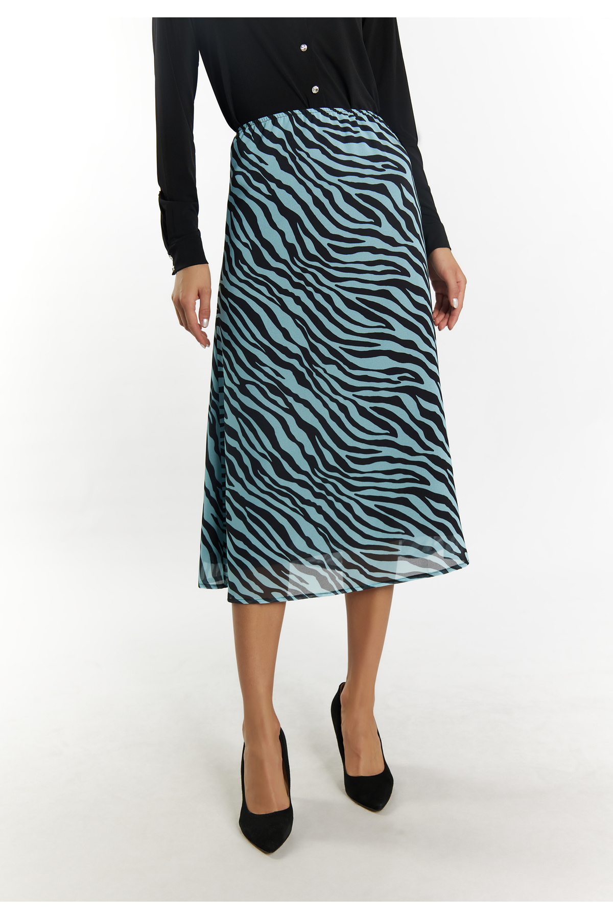 Faina-Rock mit Zebra-Print 3
