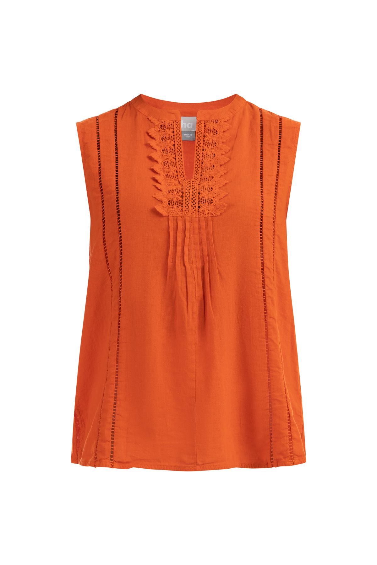 USHA-Blusentop mit Spitze 2