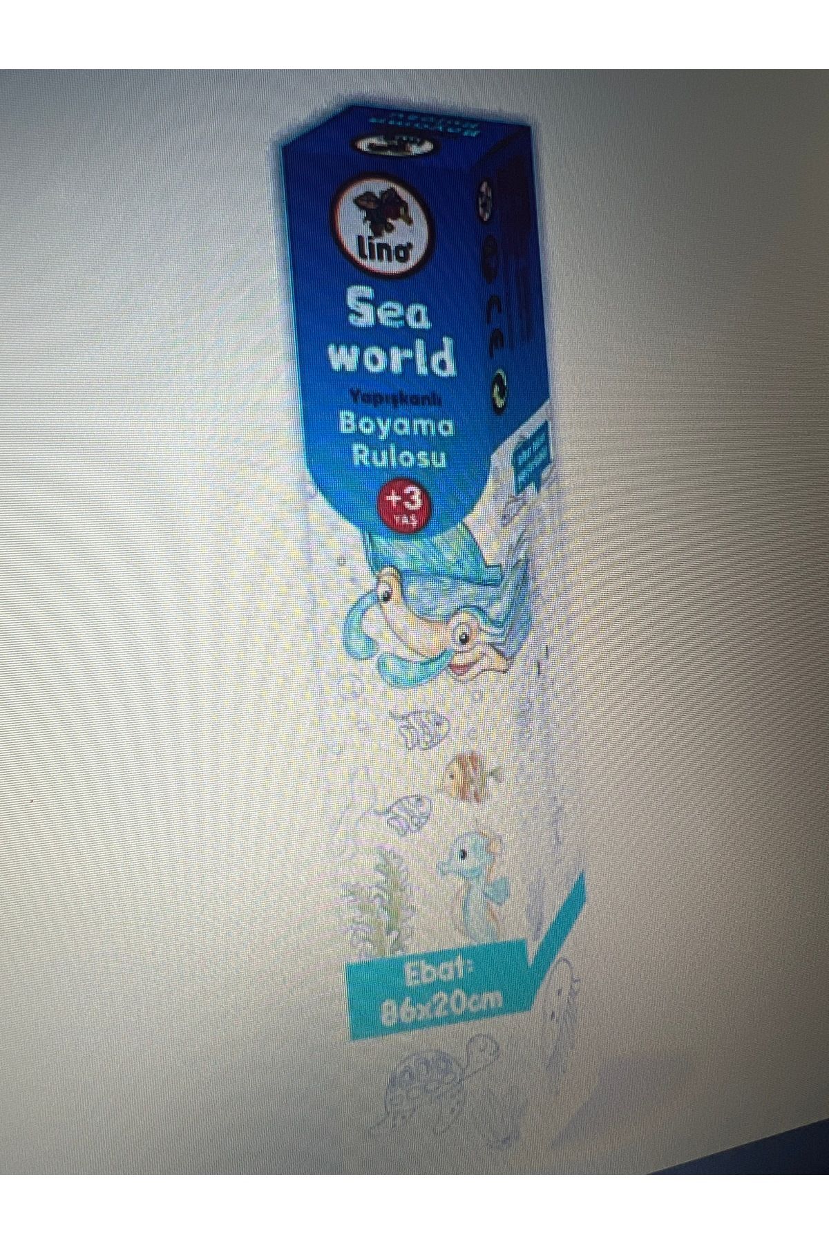 Lino Yapışkanlı Boyama Rulosu Sea World 200x30 Cm LS-200