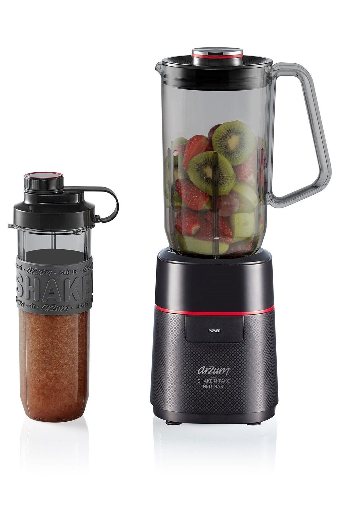 Arzum Ar1174 Shake'n Take Neo Maxi Kişisel Smoothie Sürahi Blender – Siyah