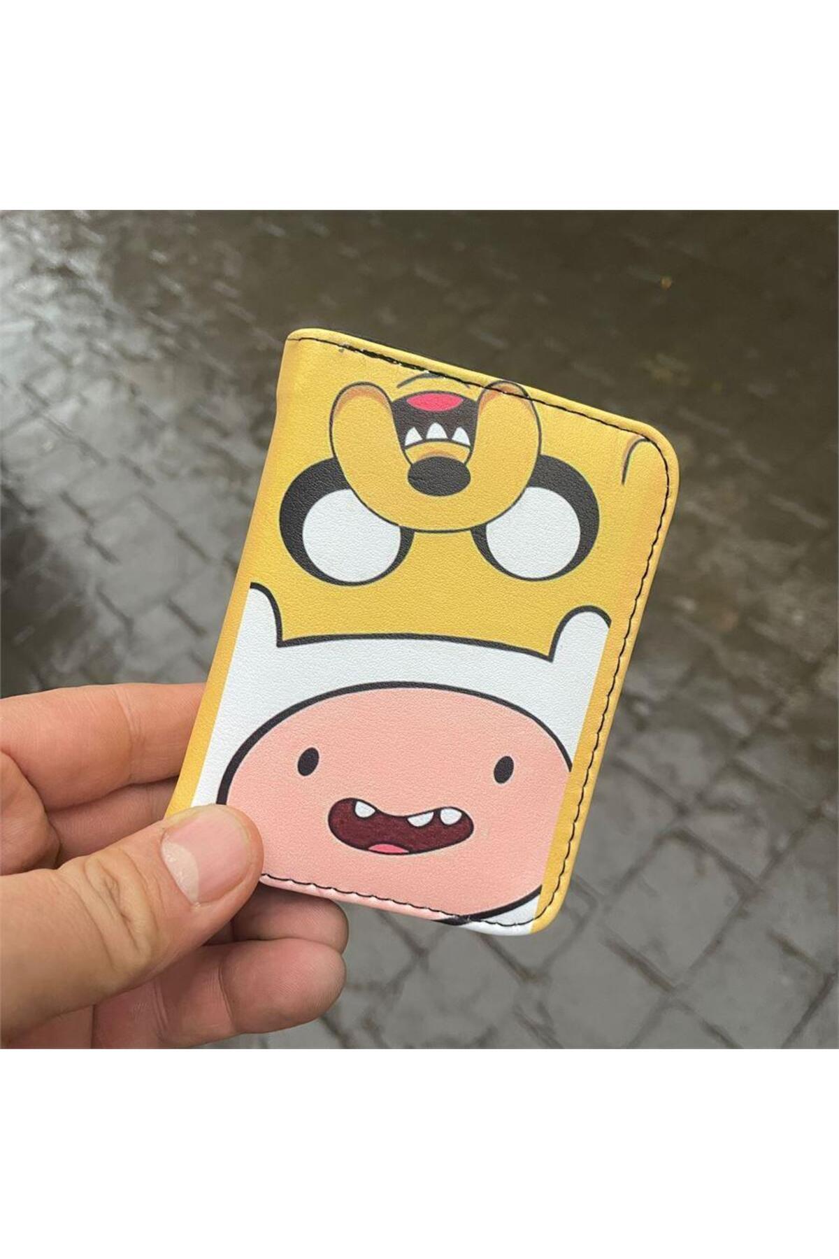 Köstebek-Adventure Time Finn&dog Jake Smile Short Wallet 1