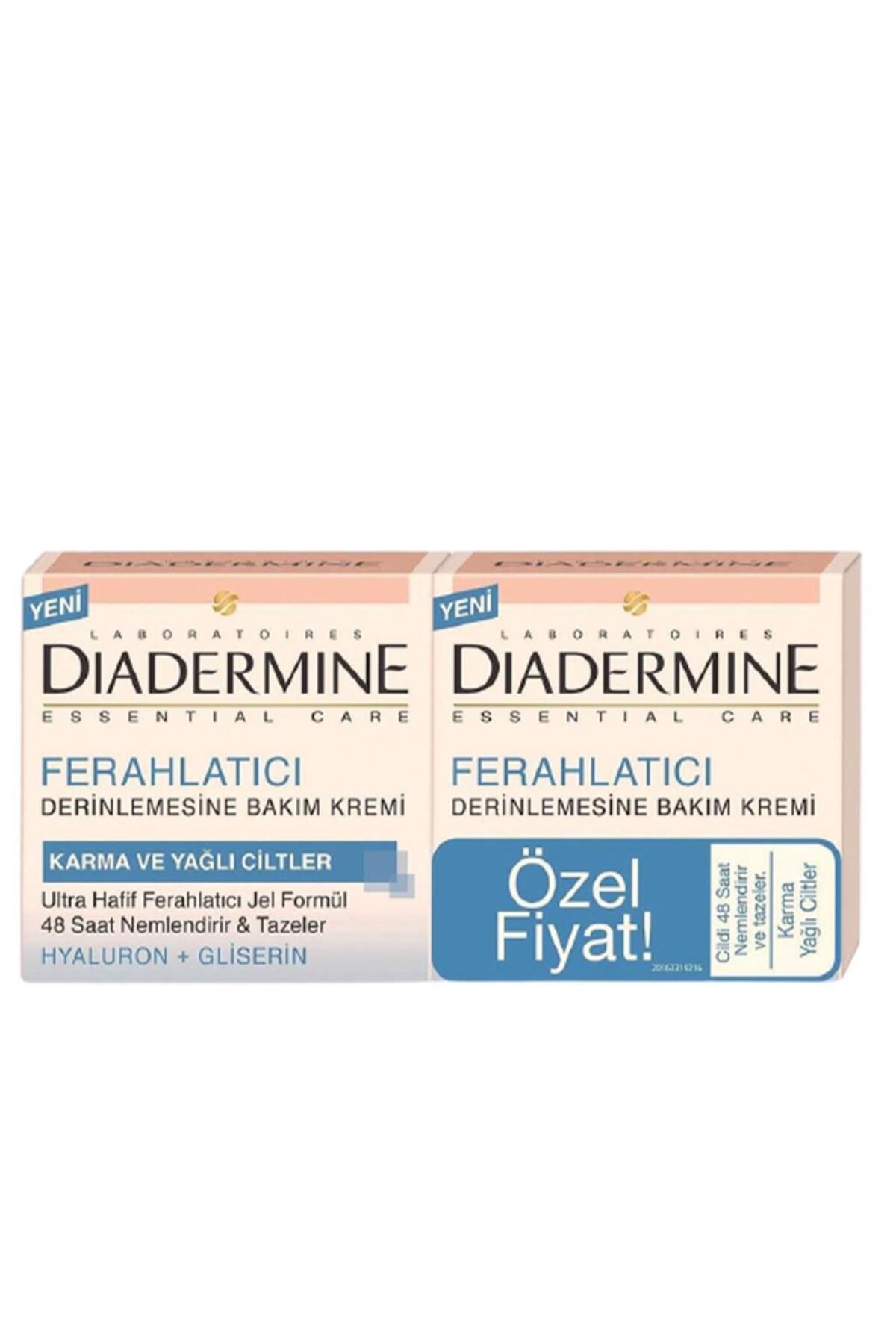 Diadermine Karma Ve Yağlı Ciltler İçin 48 Saat Ferahlatıcı Jel Krem 2'li - 50 ml + 50 ml-1