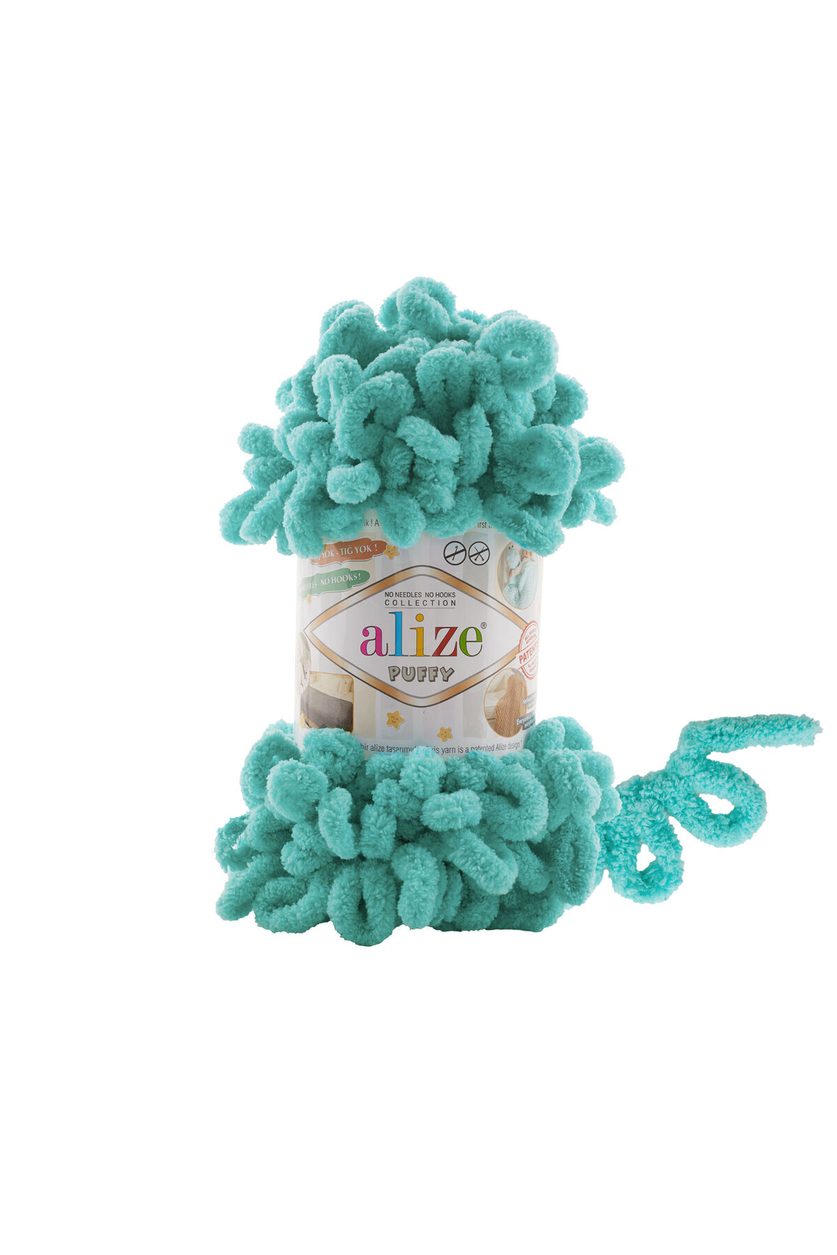 15 Pieces - 3 Packs - 490 Mint Puffy Hand Knitting Blanket Snoozies Scarf Cardigan Mop Yarn