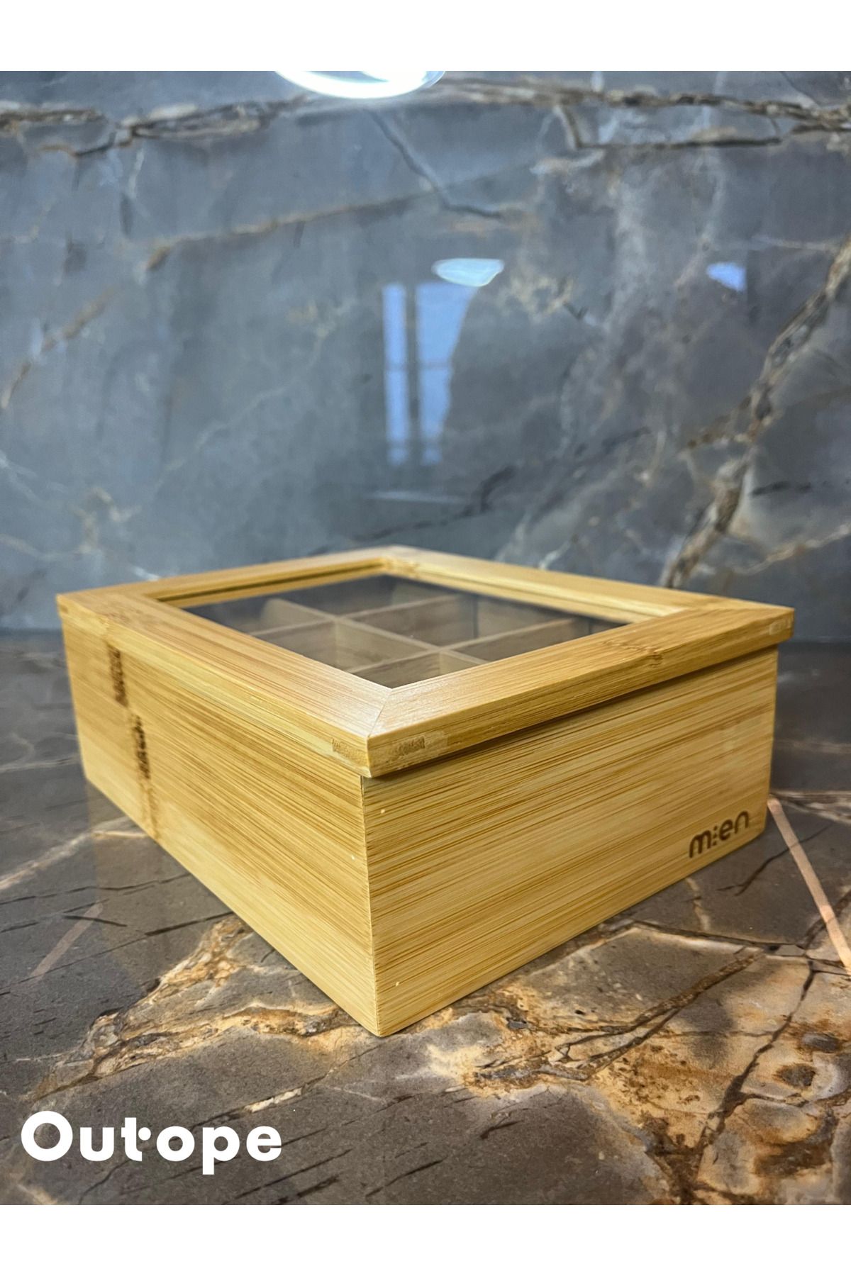 MİEN-Mien 6 Compartment Bamboo Tea Box 3